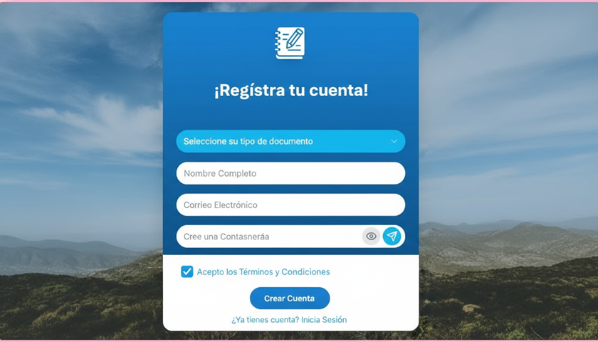 Registro de cuenta